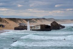 Les blockhaus de la plage de Capbreton