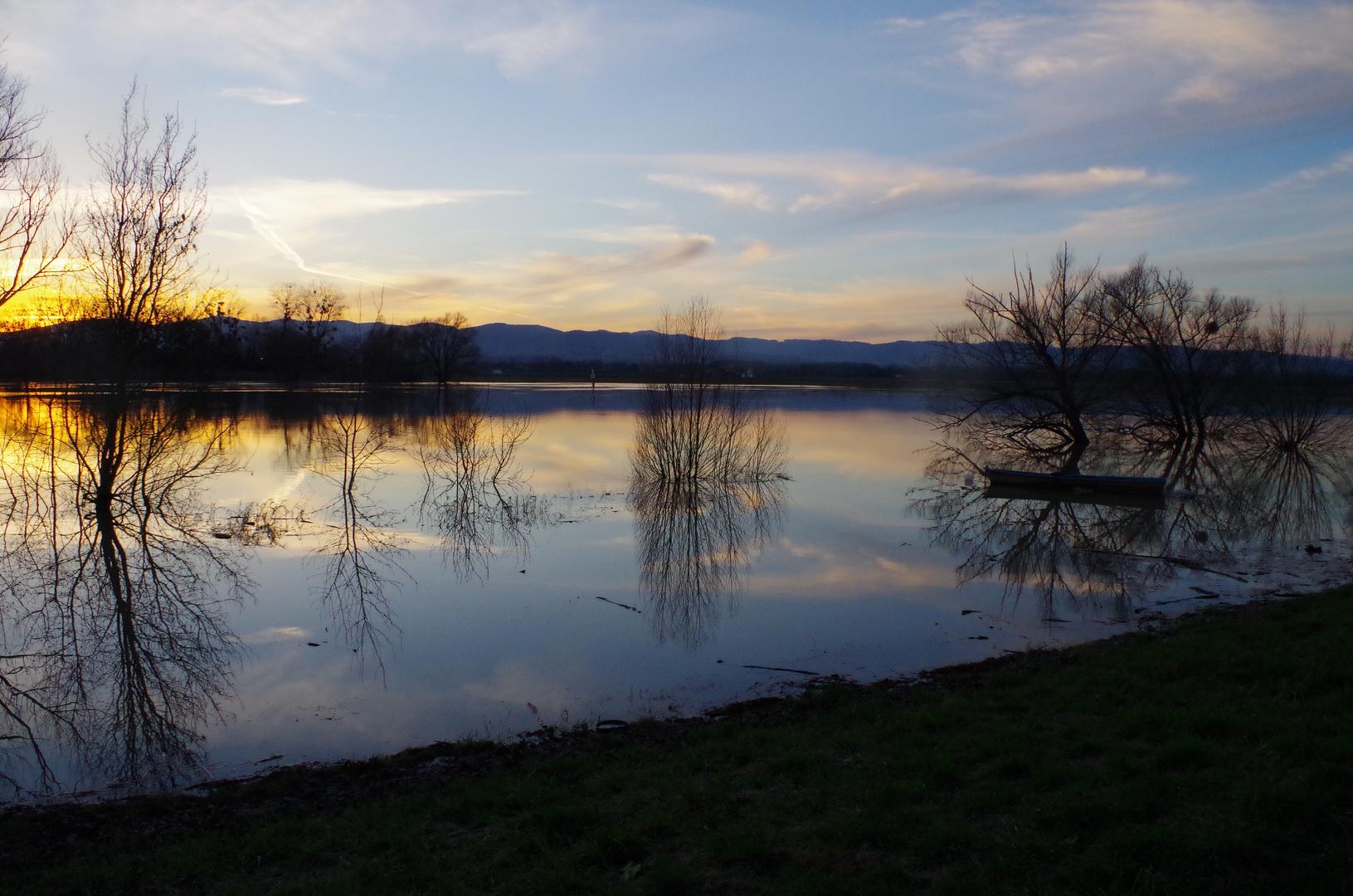 les bords de Saône à Beauregard (Ain)