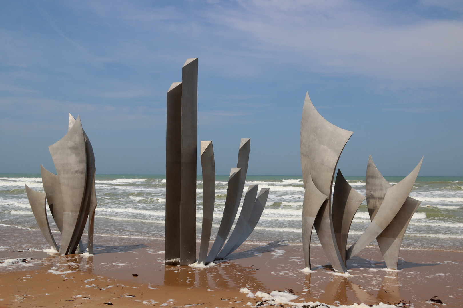 "Les Braves" , Mahnmal am Omaha Beach