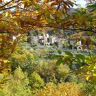 Les Cevennes - Bourg en automne au Col de l'Asclier