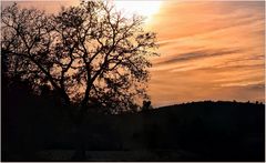 Les couchers de soleil à la campagne....