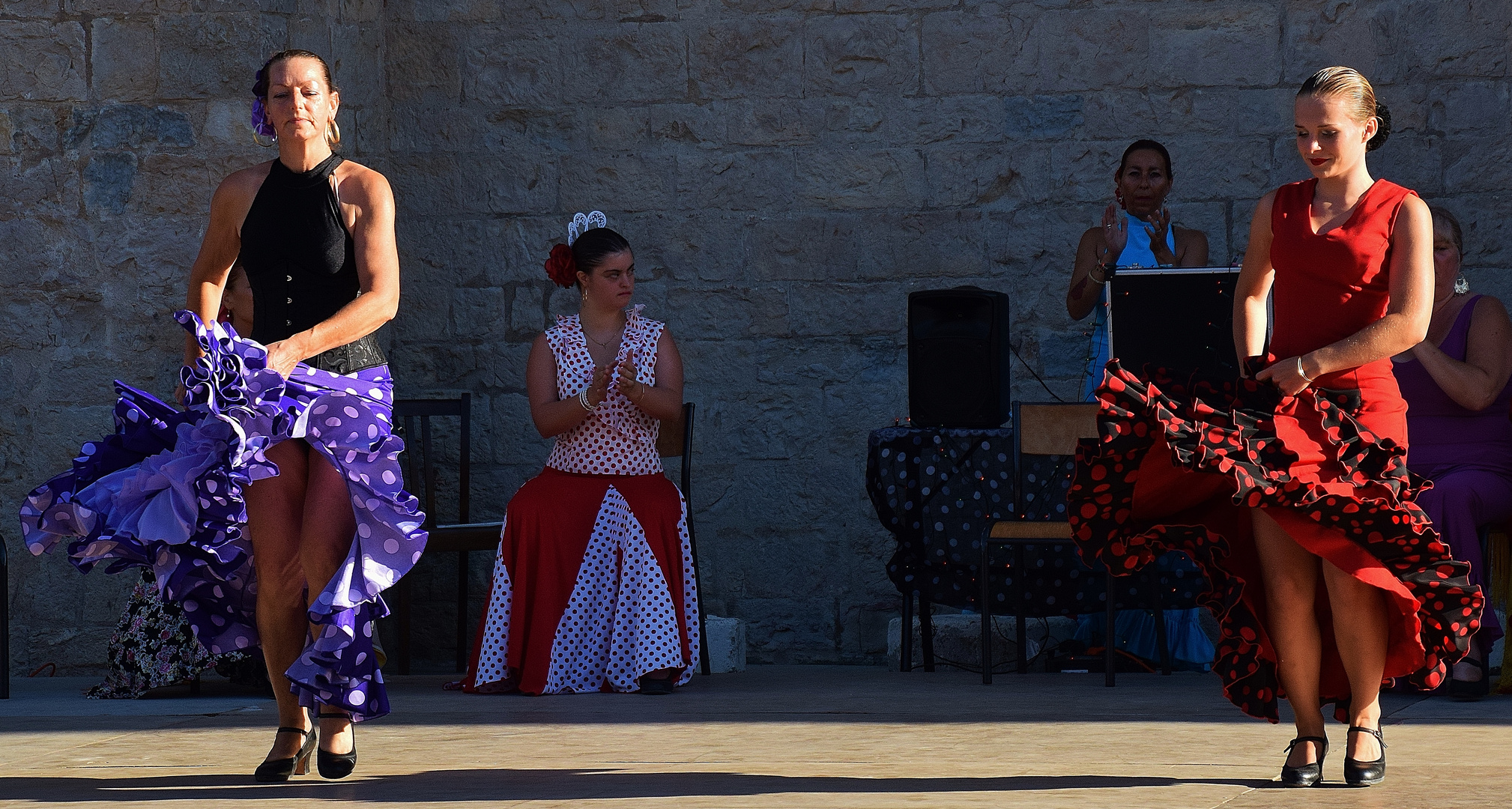 Les danseuses de flamenco.