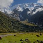 Les Dômes de Miage, massif du Mont-Blanc.