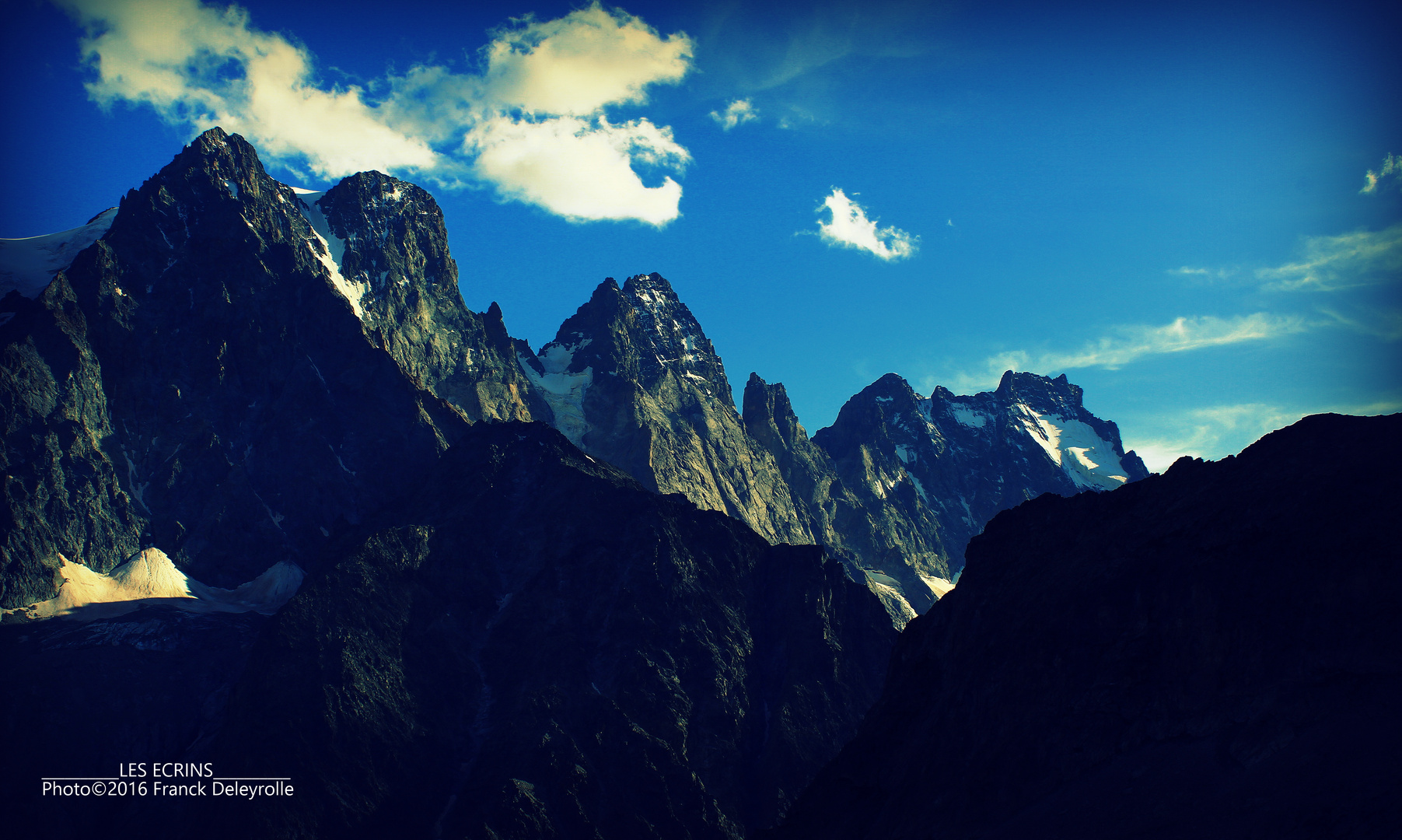 Les Ecrins (vue du refuge du Glacier Blanc - 2 542 m)