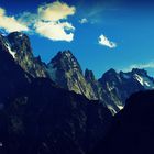 Les Ecrins (vue du refuge du Glacier Blanc - 2 542 m)