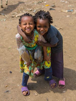 Les enfants de Gondar.