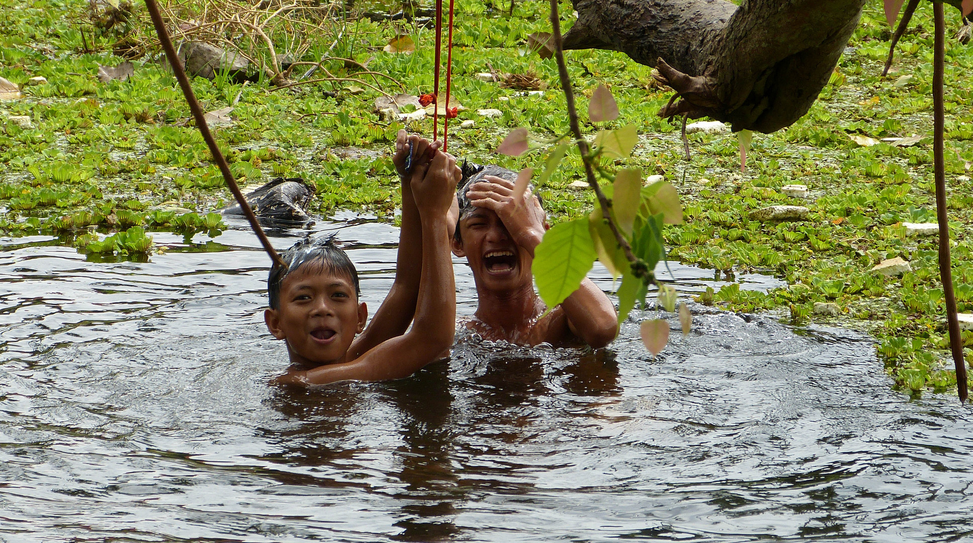 Les enfants s'amusent