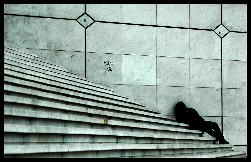 Les escaliers de la Défense.