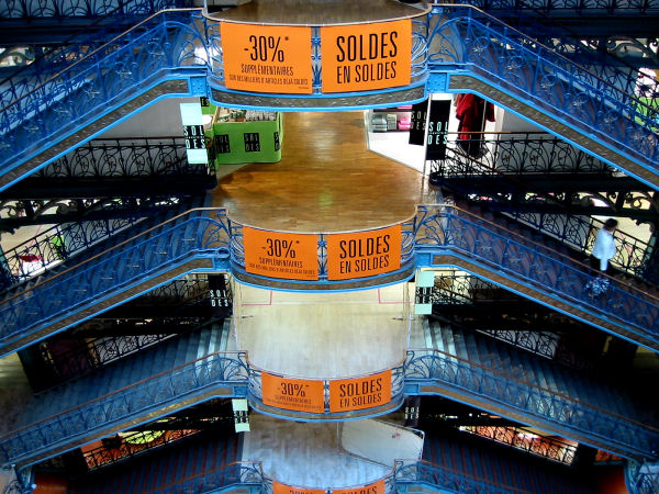 Les escaliers de la Samaritaine... disparue (la Samaritaine) !