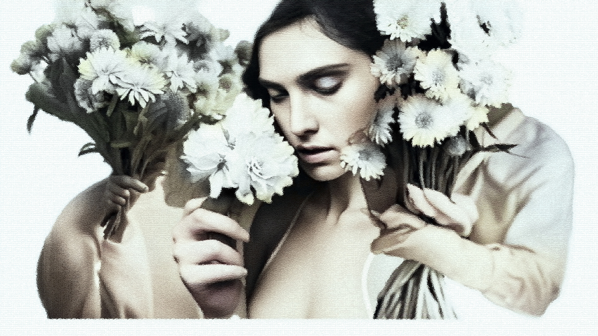 les femmes et les fleurs