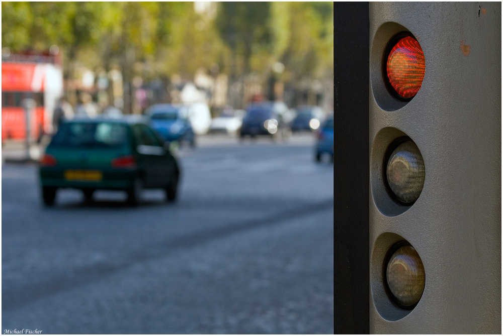 les feux de signalisation | rouge