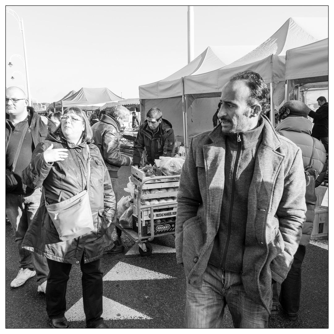 Les foules sur le marché