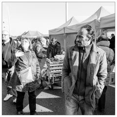 Les foules sur le marché