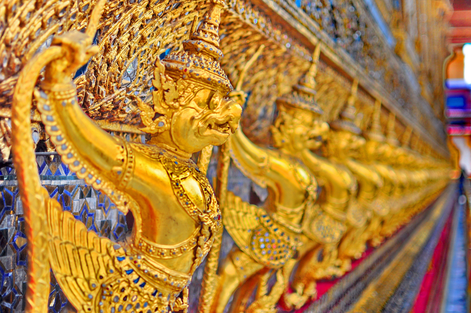 Les gardiens du temple du Boudha d'Emeraude