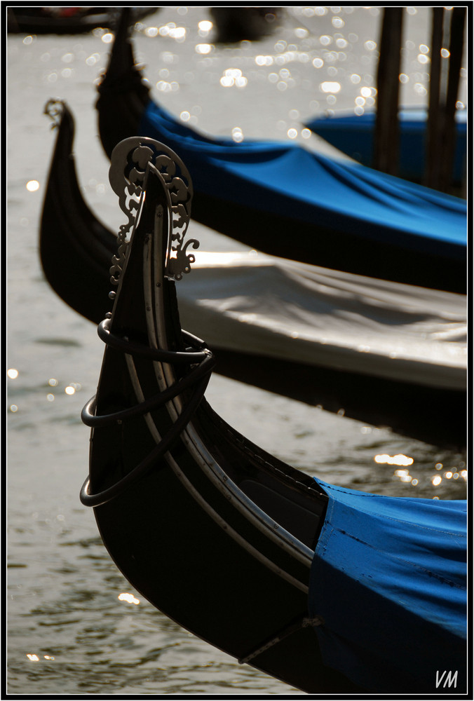 Les gondoles du Grand Canal...