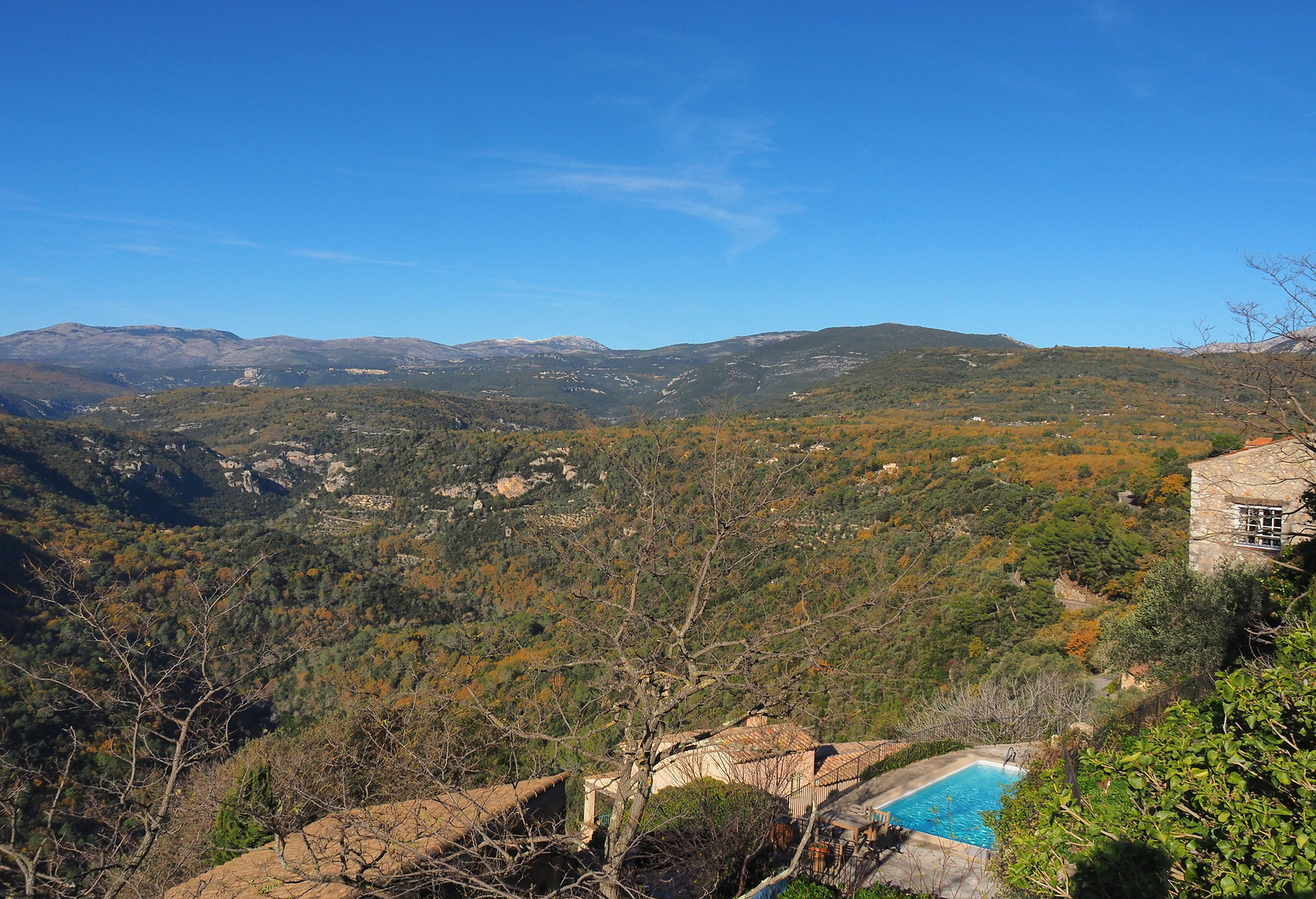 Les gorges de la Siagne vues de Saint-Cézaire