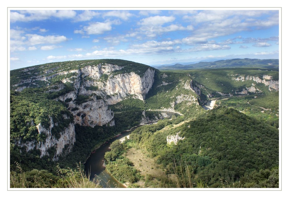 les gorges de l'Ardèche