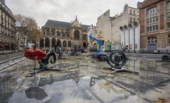 Les Halles - Rue Brisemiche - Fontaine Stravinsky - Église Saint-Merri - 04