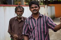 Les Indiens du Sud aiment être photographiés : ici deux éboueurs