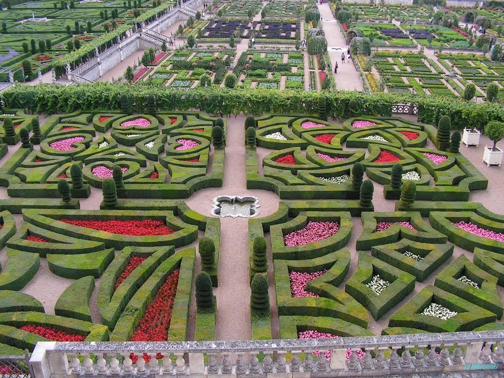 LES JARDINS DU CHATEAU DE VILLANDRY EN ETE