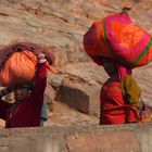Les jeunes femmes de Jaipur, Rajasthan.