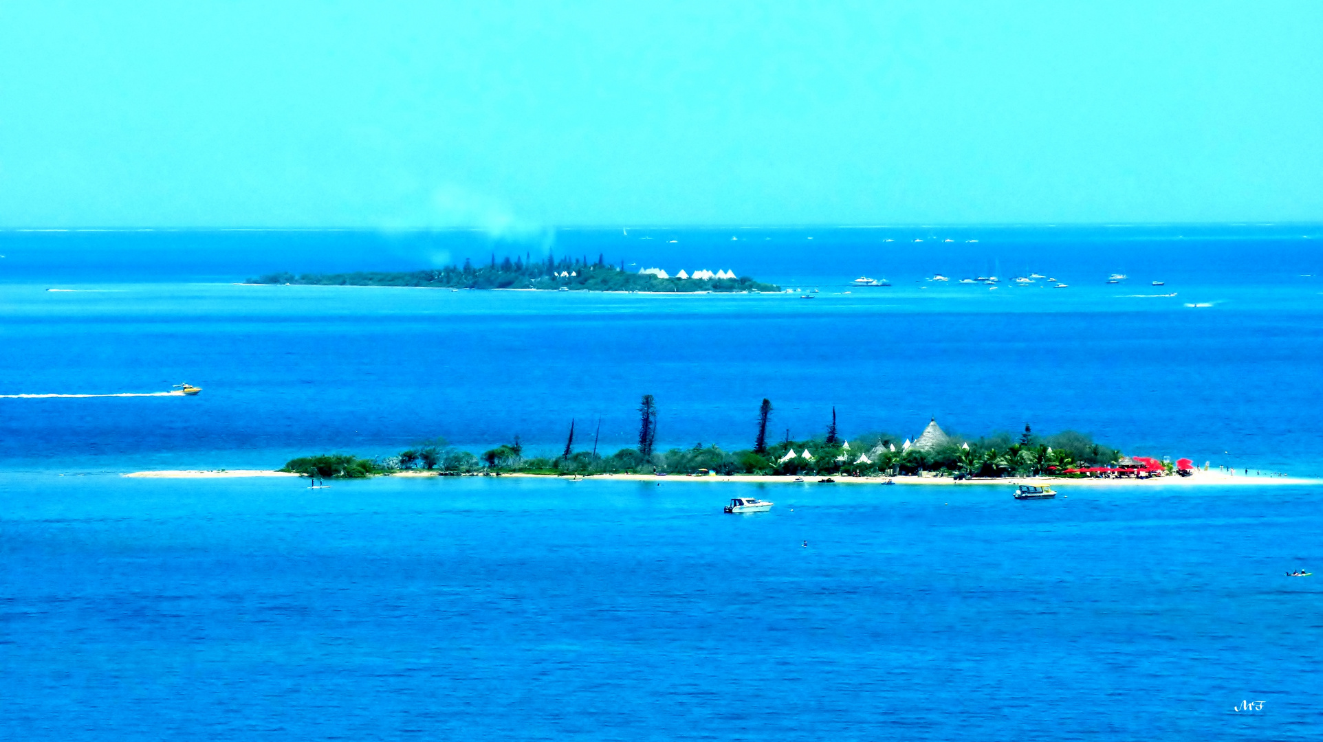 Les îlots vue de l'Anse Vata à Nouméa