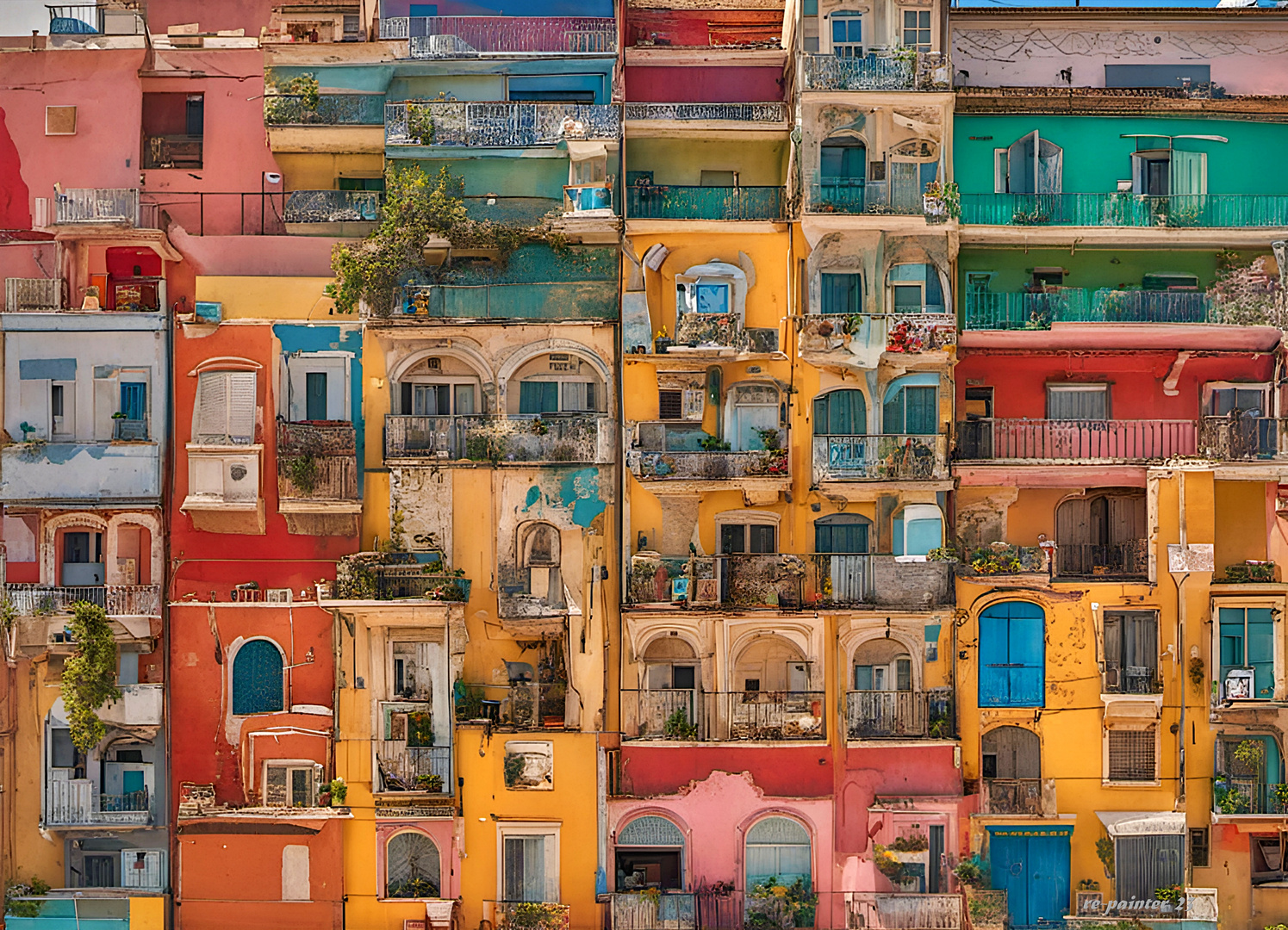 Les maisons colorées de Valence