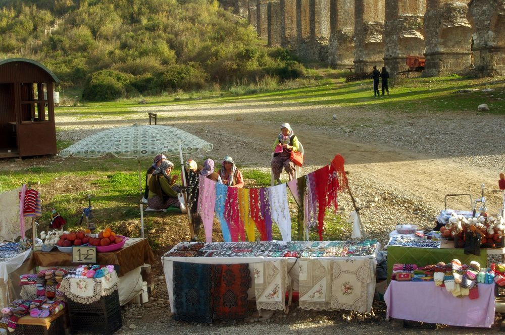 Les marchandes d'Aspendos, Turquie