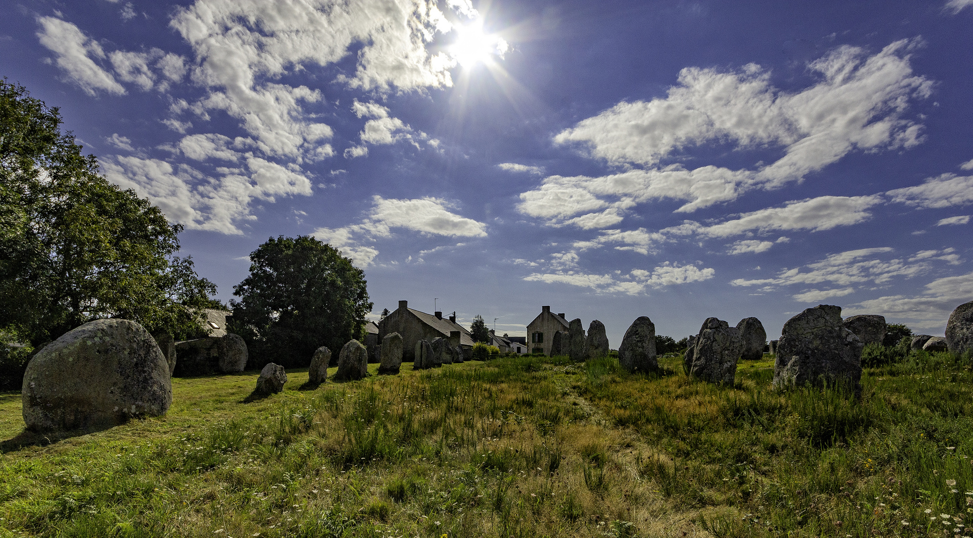 Les mégalithes de Carnac . 