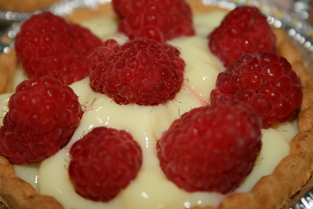 les mini tartes aux framboises de ma maman