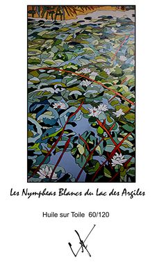 LES NYMPHEAS BLANCS DU LAC DES ARGILES IMPRIMABLE