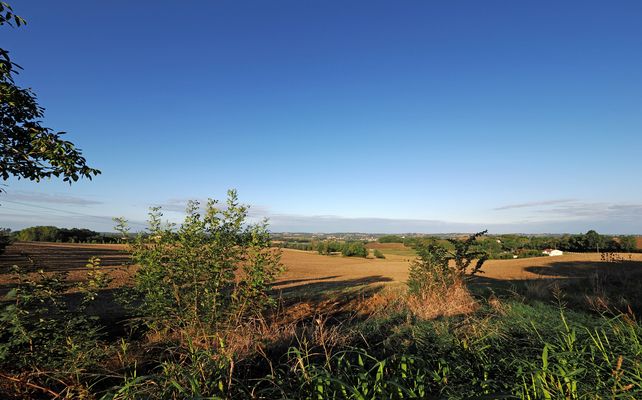 Les ombres du matin sur la vallée de la Baïse