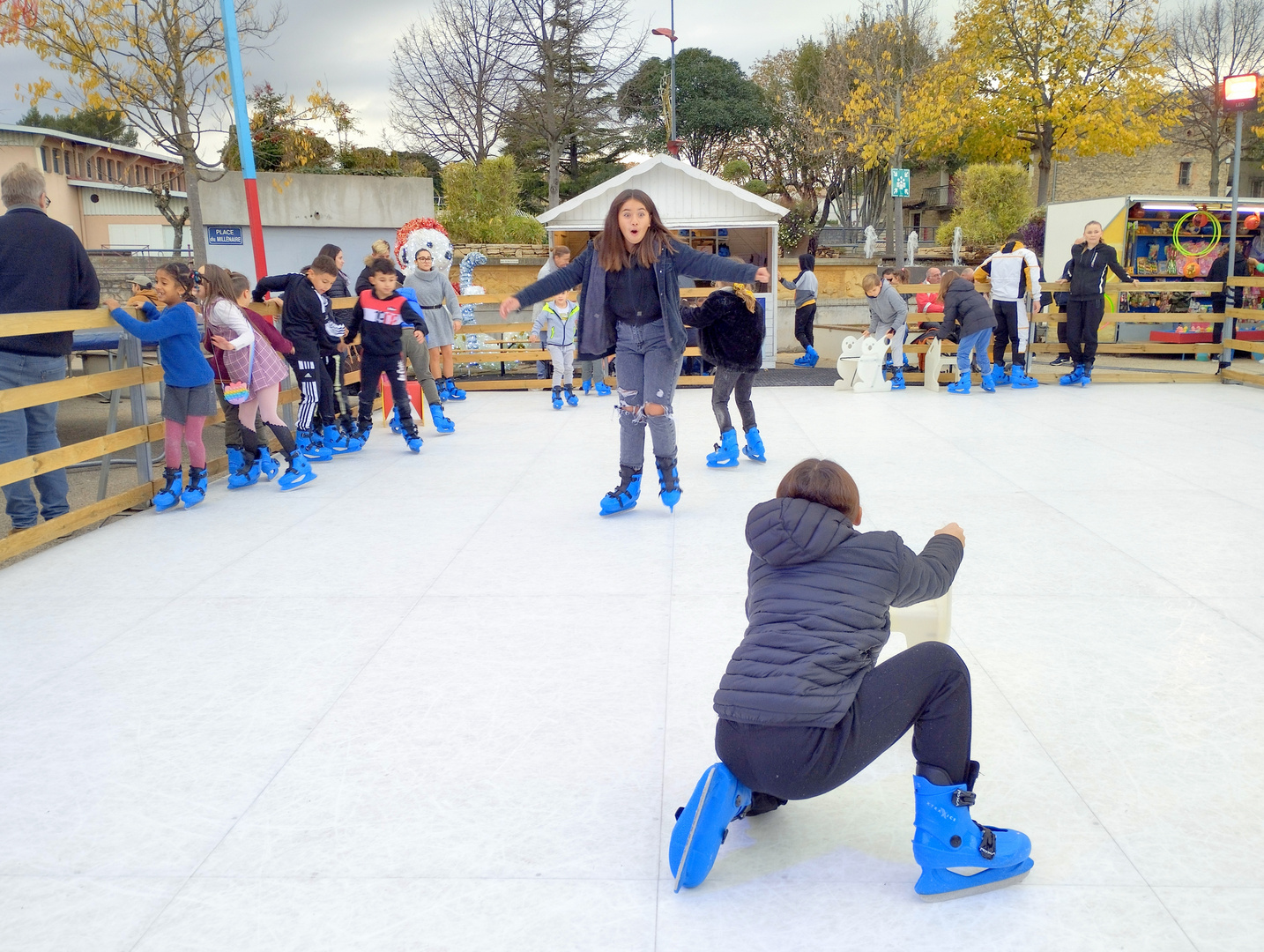 Les patins bleus !