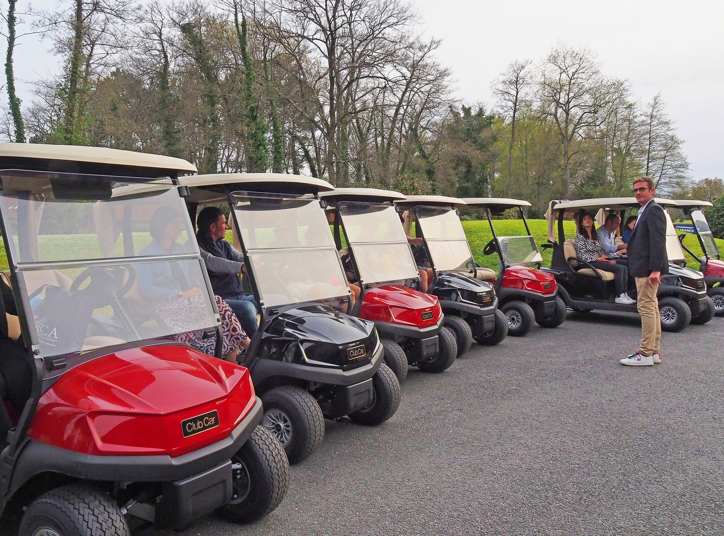 Les petites voitures du golf