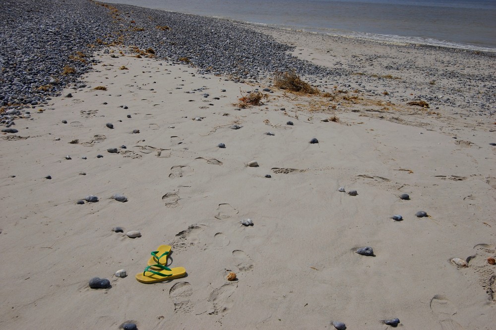 les pieds dans le sable...