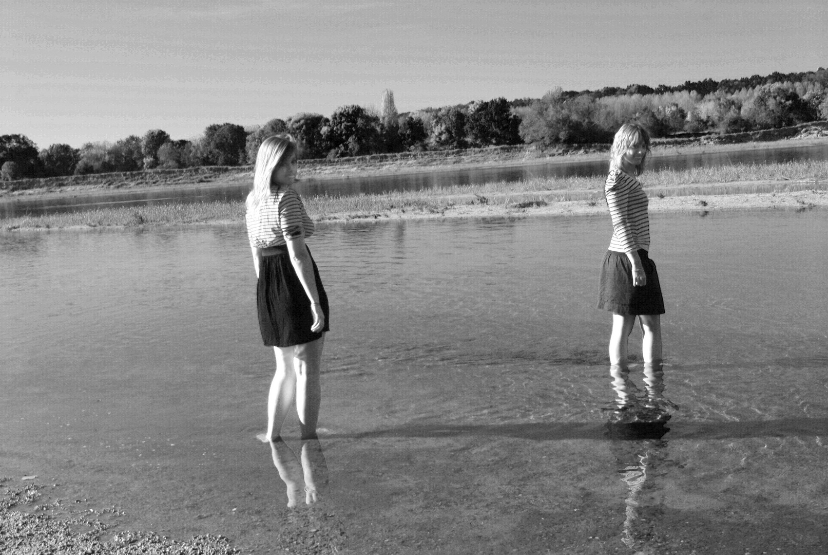 Les pieds dans l'eau