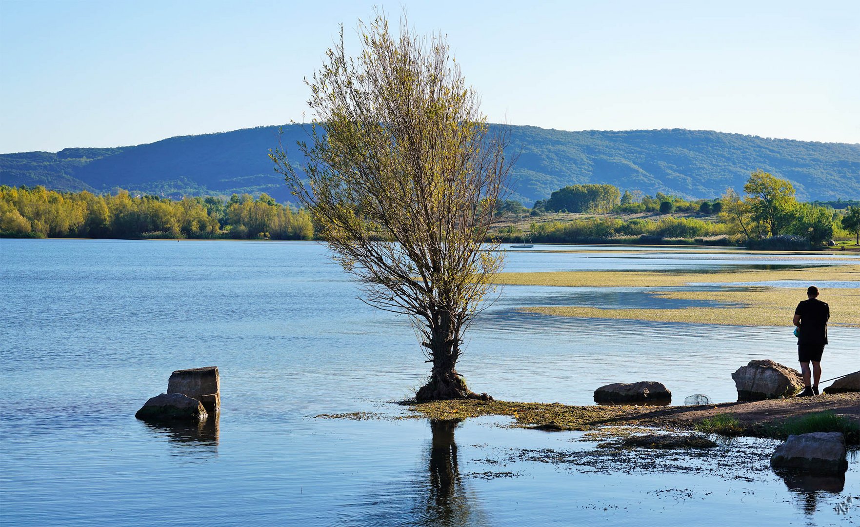 les pieds dans l'eau