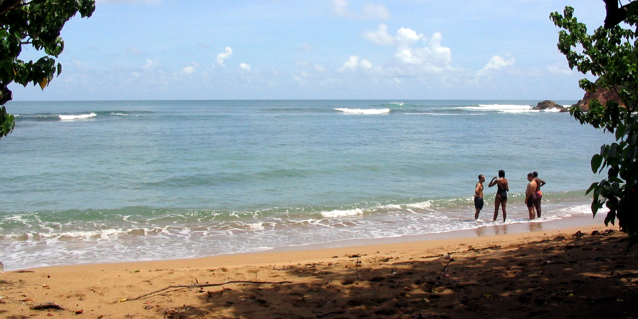 les pieds dans l'eau