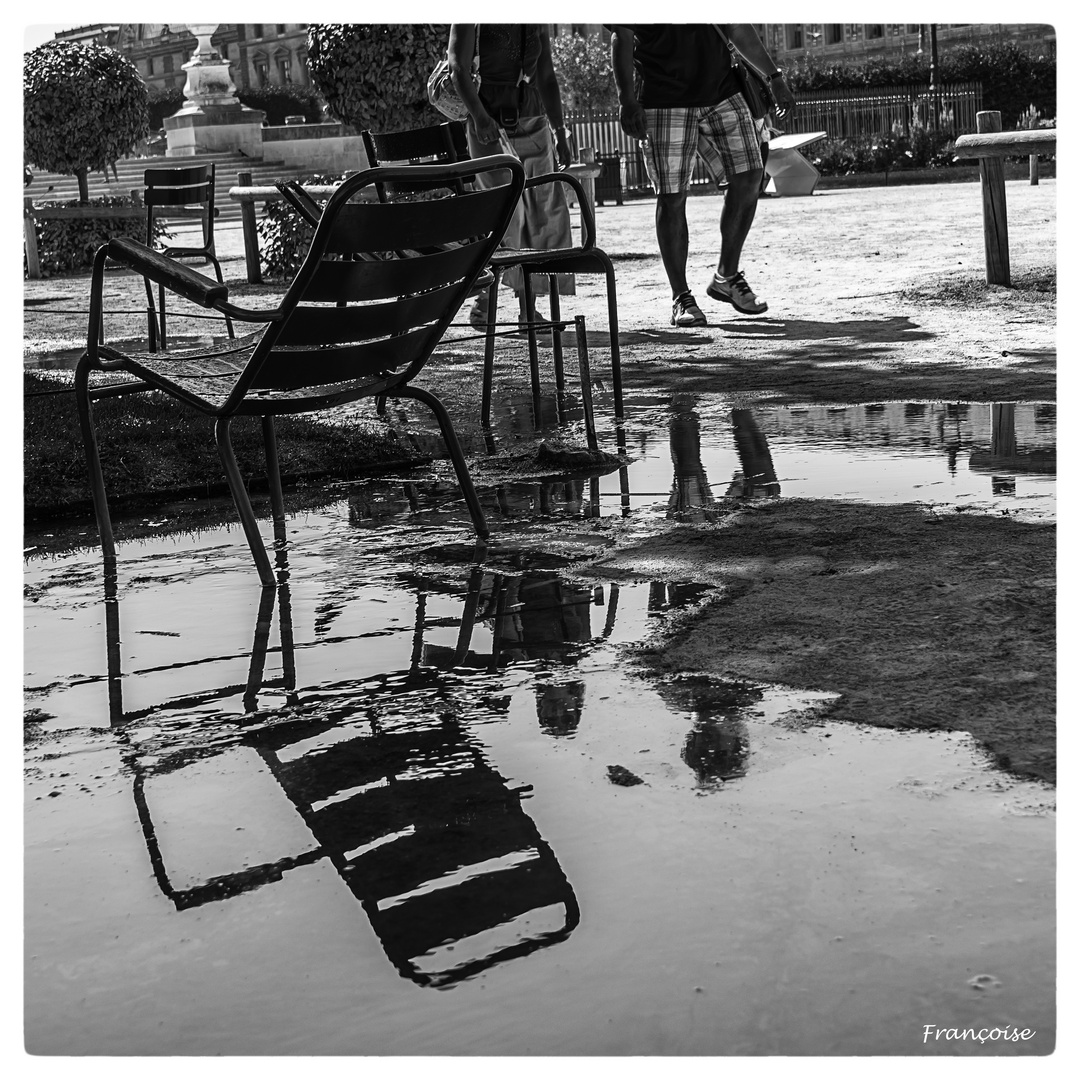 Les pieds dans l'eau