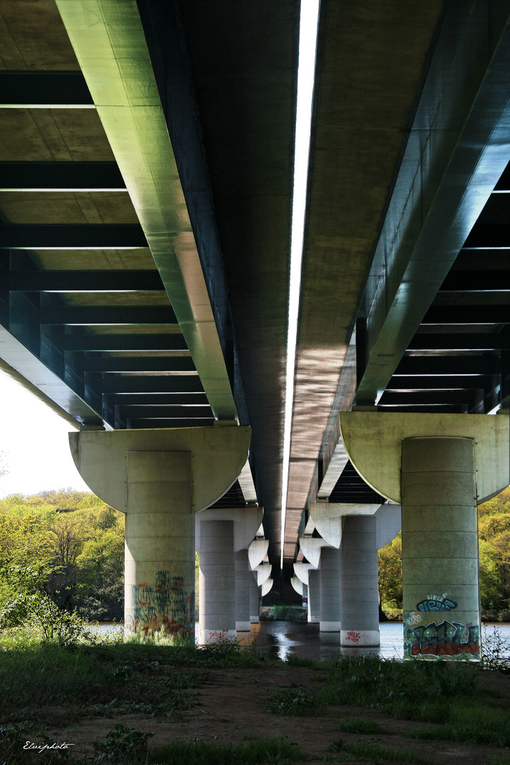 Les piles du pont 