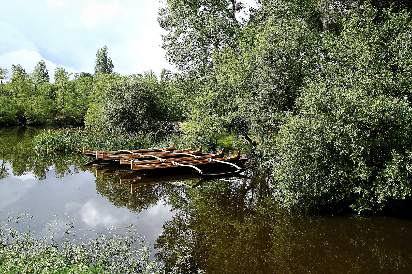 les pirogues au repos !