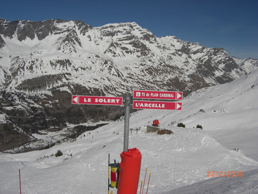 Les pistes de Lanslevillard