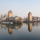 Les Ponts Couverts dans le quartier de la Petite France à Strasbourg...