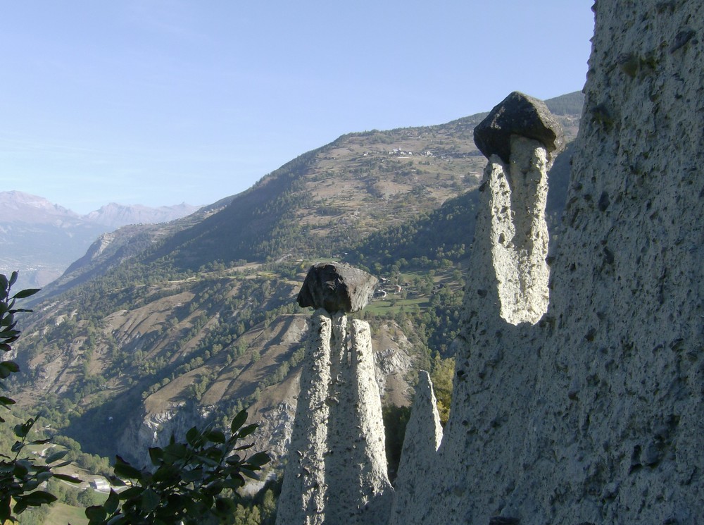 Les Pyramides à Euseigne, Valais, Suisse