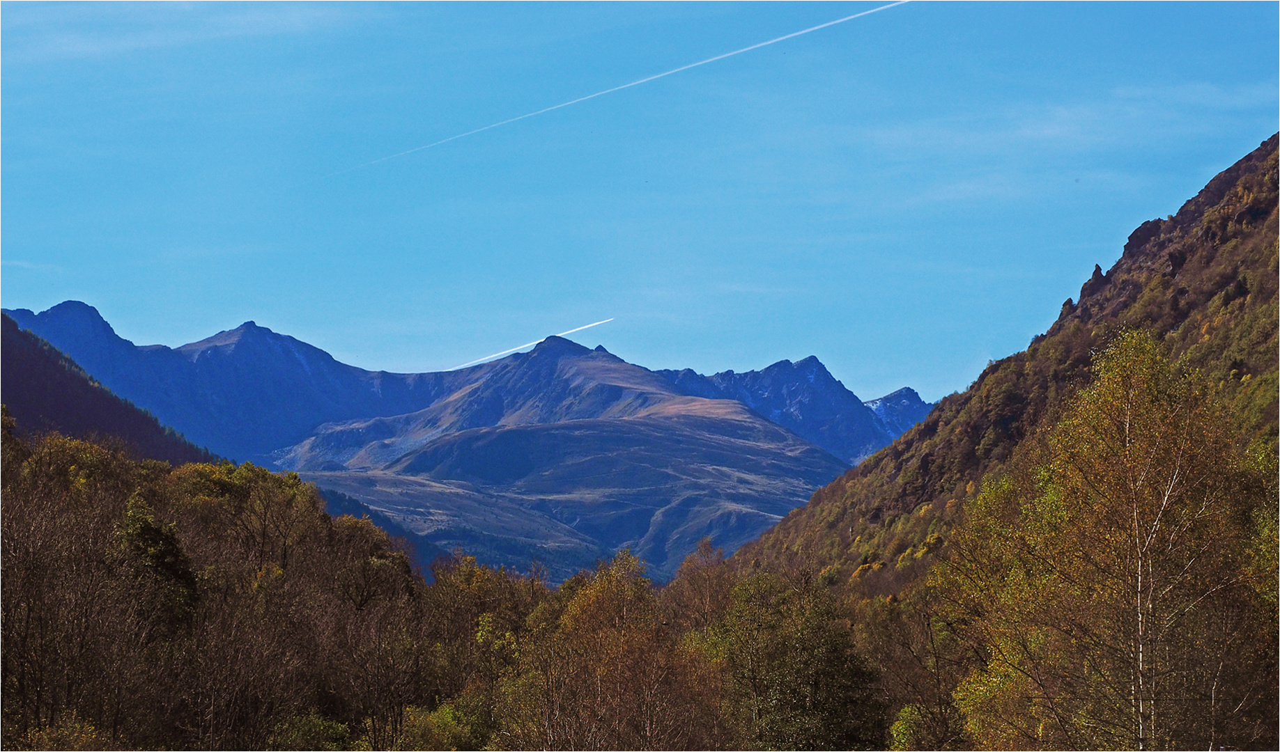 Les Pyrénées ariégeoises fin octobre.