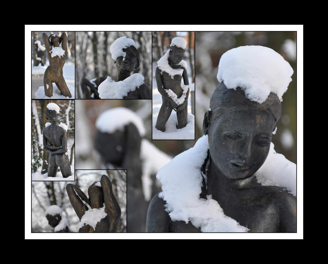 "Les quatre saisons", Alfred Blondel, Parc de la Source, Louvain-la-Neuve, Belgique