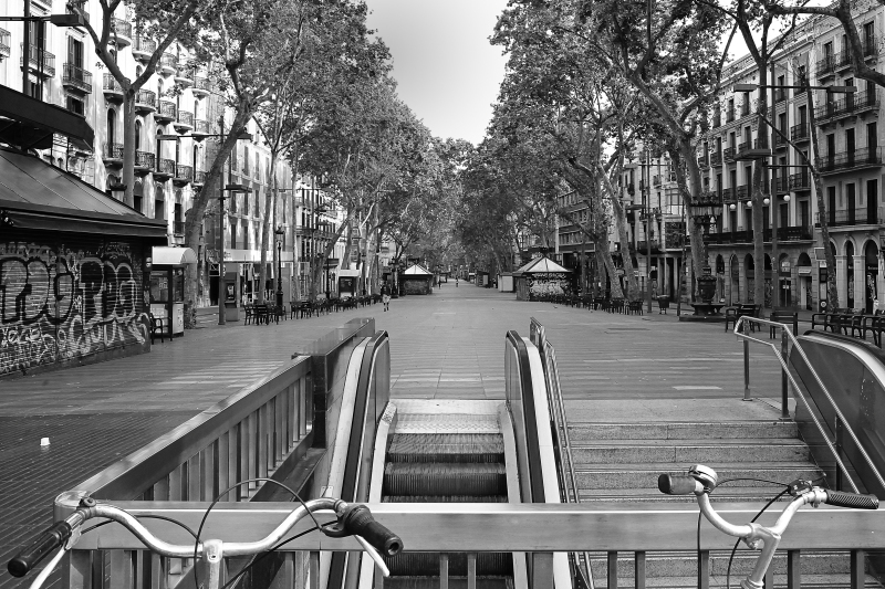 "Les Rambles" a solas / in Ruhe