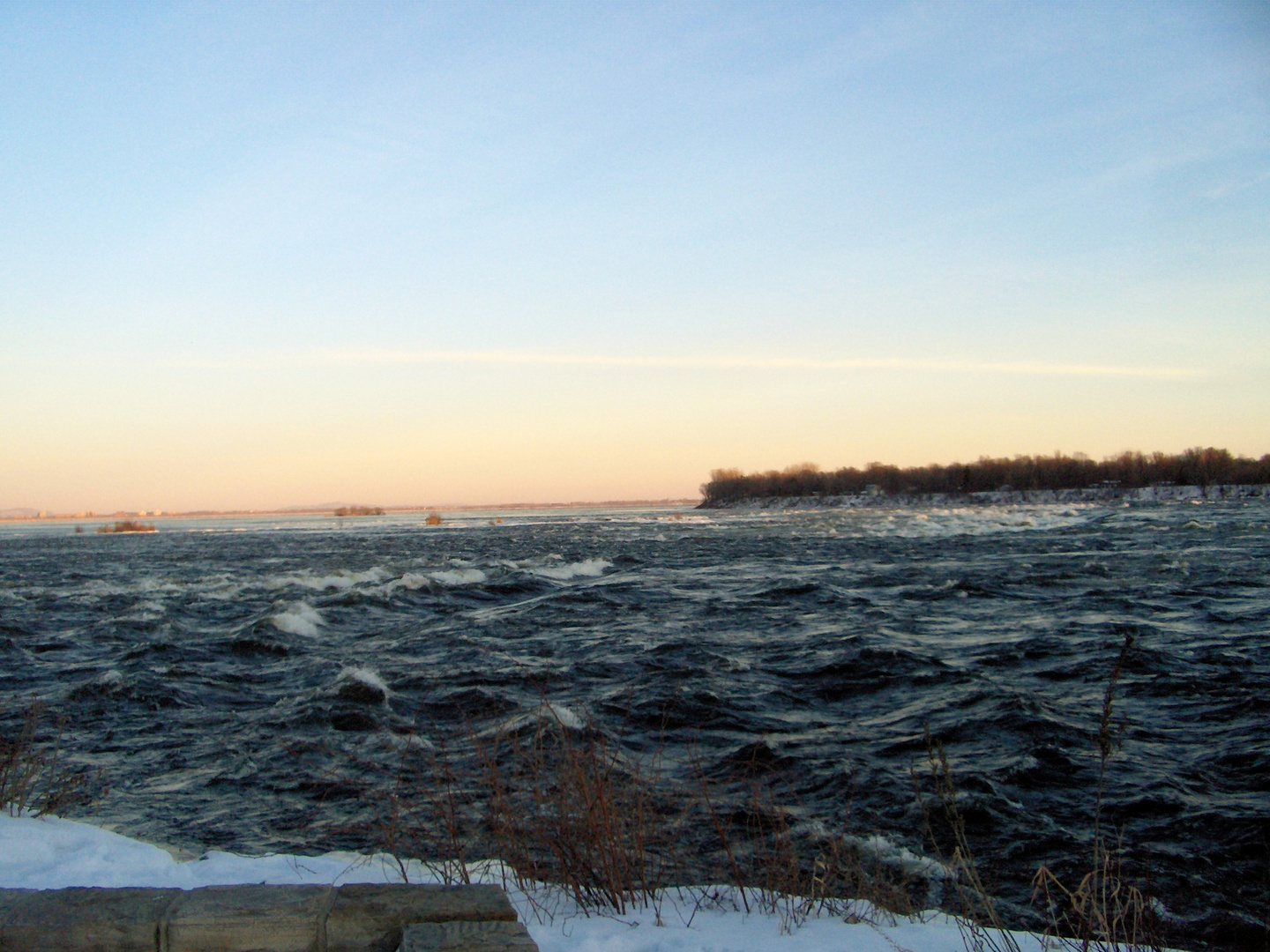Les rapides de Lachine près de Montréal Canada