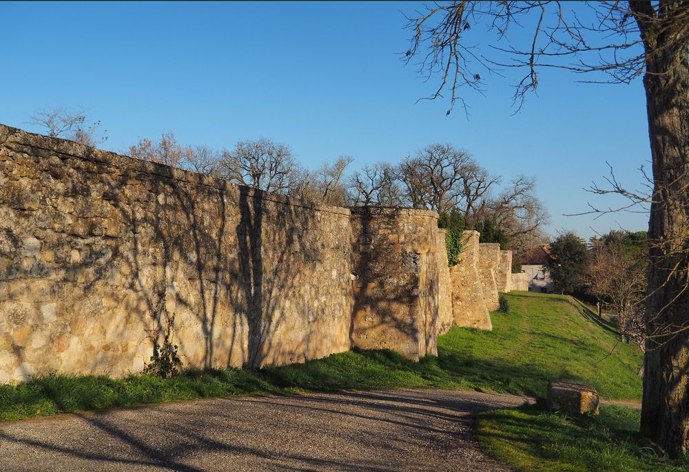 Les remparts du Château Monluc à Saint-Puy