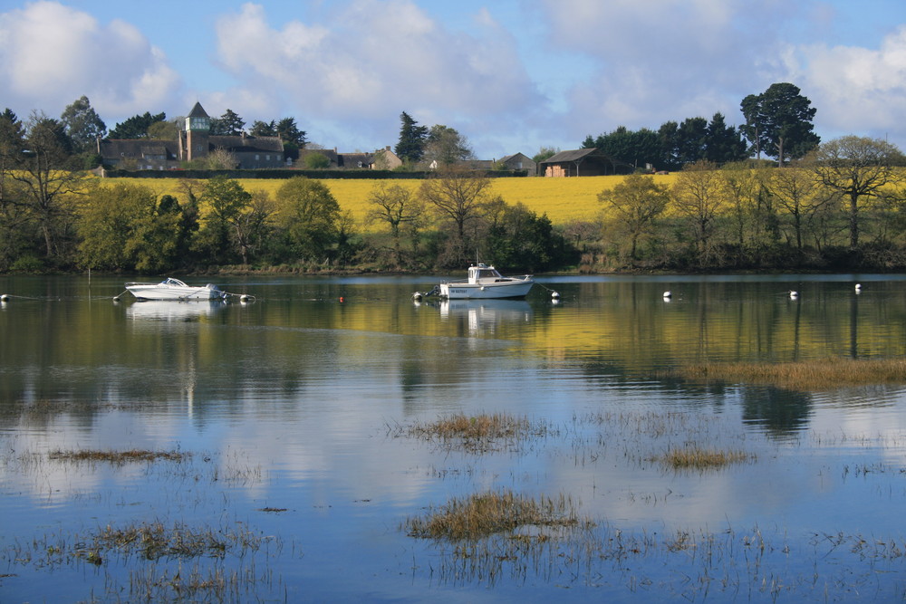 les rives de la rivière du Vincin à Vannes